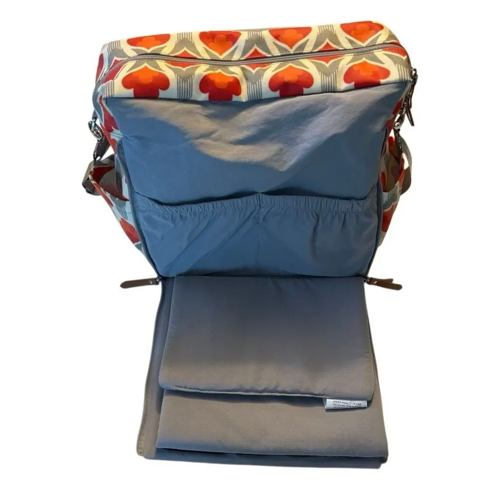 Petunia Pickle Bottom Boxy Baby Bag | Coated Canvas | Excellent Condition